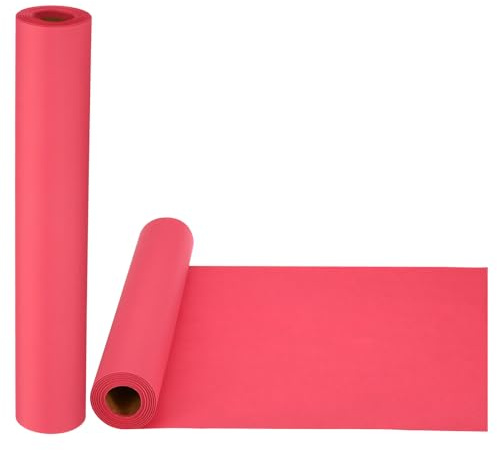 PATIKIL 2 Rolle Zeichenpapierrolle 38cm x 15m Zeichenpapier 80 g/m² Papierrolle Kraftpapier Malpapier Skizzenpapier Bastelpapier für Staffelei Malen Handwerk Geschenkverpackung Rot