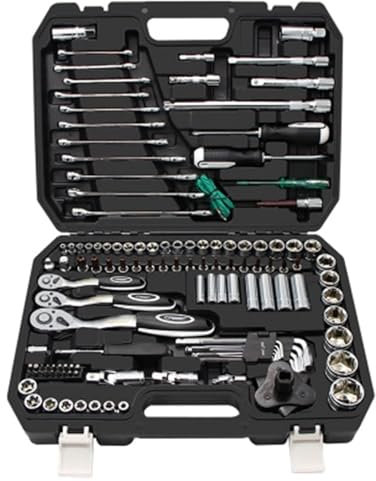 ZHTAISOU Tool Set Tool Kit Tool Box 121pcs Open-end Spanners Ratchet Wrench Set Universal Car Bicycle Repair Tool Set Household Toolbox Tool Kit Set