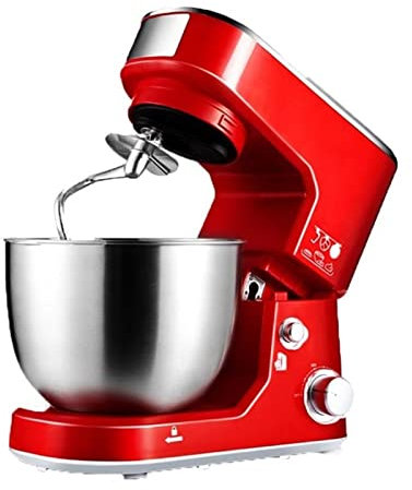 600W Food Stand Mixer with 4L Mixing Bowl Electric Cake Blender for Kitchen Baking Red Color Option Multiple Speed Settings