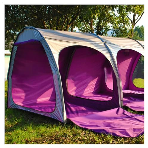 FBHappiness Storage Sheds Can Be Spliced Bike Shed with Double Doors for 2-5 Bikes Plastic Sheds,Purple