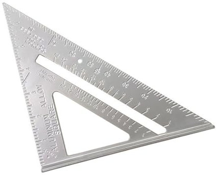 VYIBPDY squadra da falegname,per falegname, conciatetti, ingegnere，Tracciatura Falegnameria Utensili,7 inch