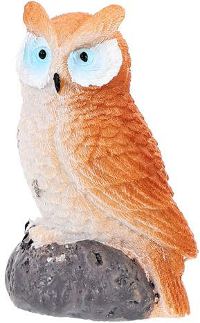 PRETYZOOM Eulenornamente Aus Harz Für Garten Künstliche Vogeldekoration Für Draußen Simulation Eulen Für Baum Und Blumenarrangement Deko Für Haus Und Party