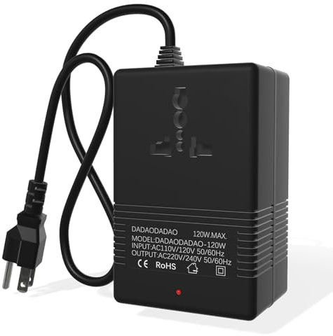 Voltage Converter 110v to 220v 110v to 220v adapter 110v to 220v Converter 110 to 220 Voltage Converter Step Up Transformer 110v to 220v 120 to 240 voltage converter 110 to 220 adapter plug (120W-GND)