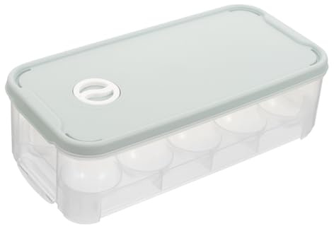 Contenitore per Uova Frigo 10 Posti in Plastica con Coperchio Rosa | Organizer Impilabile, per Casa e Campeggio, Struttura a Singolo Uovo, Uso Alimentare