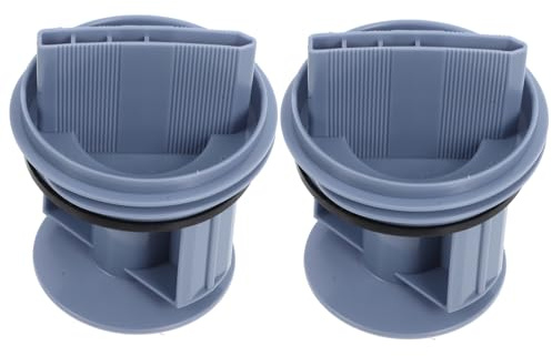 Washer Drain Pump Filter Abs 2pcs 06 Model 5.1cm Cover | Drain Outlet Seal Plug, Hose Holder for Washing Machines, Compatible with Drain Pump and Fluff Filter