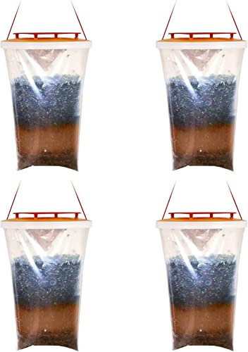 Lot de à Mouches Attrape Transparent (4 Pack)