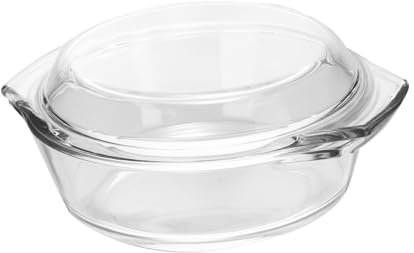 POPETPOP Bol De Soupe Verre Transparent Avec Couvercle Résistant Chaleur Grand Bol Double Oreille Pour Micro-ondes Four Et Usage Domestique Haute Efficacité Et Facile à Nettoyer