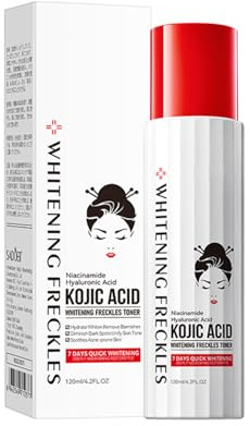 Tonique Visage Éclaircissant À L'Acide Kojique Pour Réduction Des Taches, Facial Toner, Teint Lumineux Uniforme, Atténue Les Taches Brunes Et Les Imperfections, Améliore L'Éclat Naturel