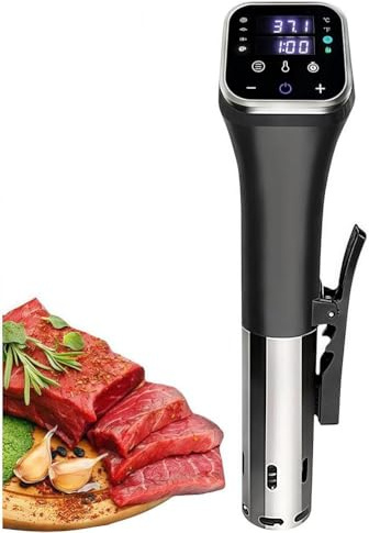 SAYEYBU Sous Vide Machine with WiFi App Control, ±0.1°C Accuracy, Digital Touch Screen, 3D Water Circulation, 25-95°C Range, Stainless Steel, for Beginners Home Chefs,SmartVersion (with WiFi)