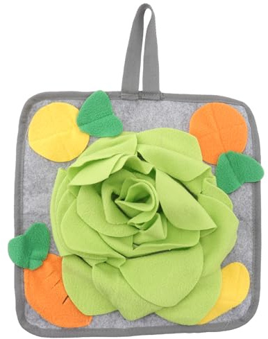 GALPADA Kaninchen Schnüffelmatte aus Polarfleece Faltbare Haustier Futtermatte zum Geruchstraining Leckerlisuche und Energieabbau Trainingspad für Kaninchen und Kleintiere
