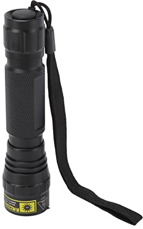 Linterna UV profesional de 365 nm, linterna LED UV mini de alto brillo con carcasa de aleación de aluminio para la detección de orina de mascotas, curado de resinas y caza de escor