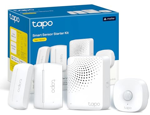 NEW Tapo T30 KIT Smart Sensor Kit with Hub, Motion Sensor Tapo T100, 2×Door Sensor T110,HubAlarm H100,Instant Alerts,2 Year Batterv Life App Control,Home Security, Doors,Windows, Easy Setup