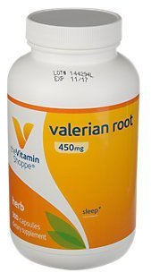 The Vitamin Shoppe Valerian Root 450mg (Valeriana Officinalis) - Supports Relaxation & Calmness, Non Habit Forming Herbal Supplement (300 Capsules)
