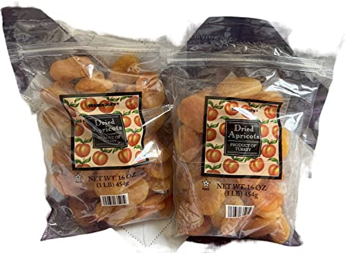 2 Packs Trader Joe's Dried Apricots 1 Lb Bags