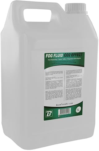 BoomToneDJ Fog Fluid C02 Bidon de liquide fumée 5 L Blanc
