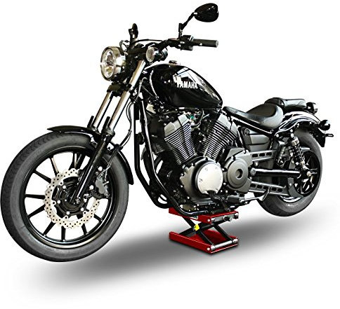ConStands - Motorrad-Hebebühne für Yamaha XV 250 Virago, XVS 1100/250/ 650/125 Drag Star Hydraulisch Sicherung Rot