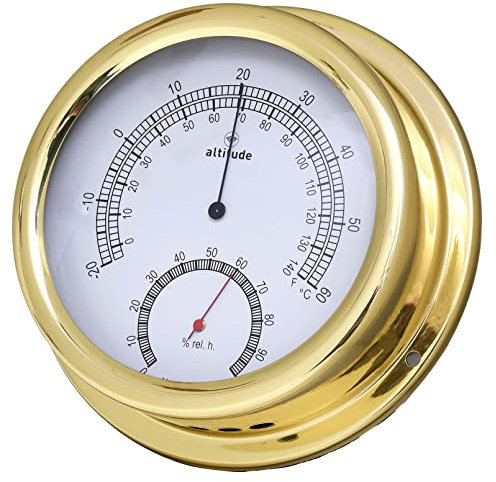 ALTITUDE Thermometre Hygrometre - Laiton - ø 150 mm
