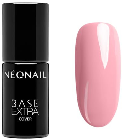 NEONAIL UV Nagellack Base Coat Gel UV Base Extra Cover 7 ml NEONAIL Unterlack Für Nägel UV Lack Gel Nägel NEONAIL Modeling Base