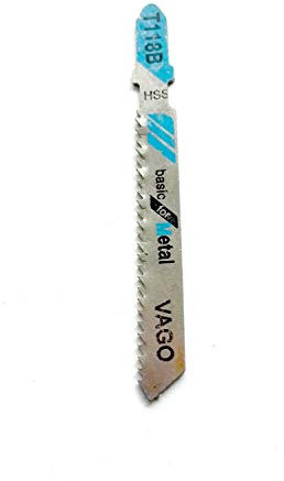 Pack of 150 Jigsaw Blades Metal T118B Basic for Metal T-Shank Stitch Saw Blades