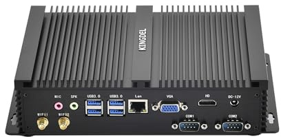 KINGDEL Smart Mini PC, i7 8.TH generación CPU PC Home PC, 16GB RAM 256GB SSD, 4096x2304, 2xCOM RS232, 4xUSB 3.0, Puerto HD, VGA, Wi-Fi