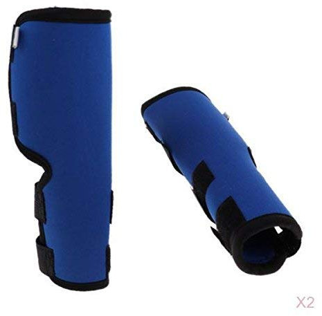 Tubayia 2 Paar Haustier Knieschützer Hunde Beinschutz Gelenkschutz Bandage Kniebandage
