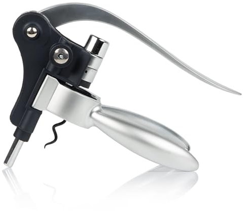 Abrebotellas, Sacacorchos de vino, Sacacorchos Profesional de Aleación de Zinc, Sacacorchos de palanca, Abre de botellas de Estilo Conejo Sacacorchos de Palanca de Metal Desatascado de Vino para