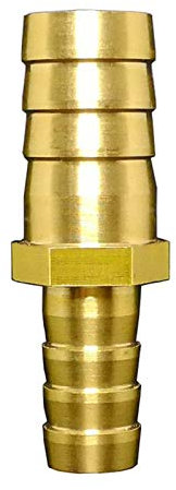 Pangocho Jinchao-Messing Schlauchtülle 4 6 8 10 12 14 16 19mm Schlauchkupplung Hosetail Gerade Reduzierung ADAPTERN, Wasser Gas Oil Messingrohrfitting, Armaturen reparieren (Color : 12mm to 10mm)