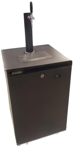 Zapfanlage Bierbar für max 50l Fässer mit Schanksäule Schwarz, Uhr, Co² 500g, Flach-Keg usw. Liebherr