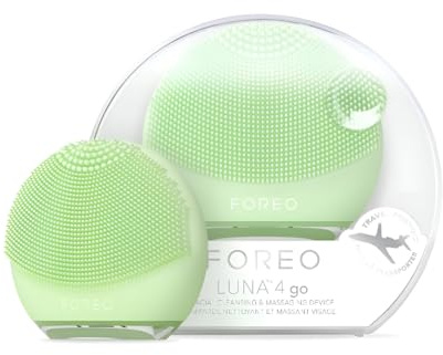 FOREO LUNA 4 go Cepillo de limpieza facial y masajeador facial reafirmante, cuidado facial premium, mejora la absorción de productos para el cuidado de la piel facial, herramientas simples para el
