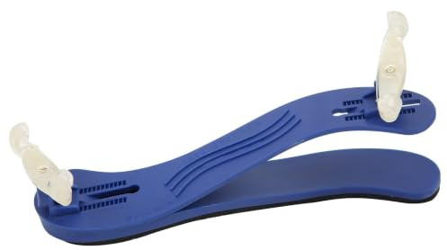 Geigenschulterstütze, Höhenverstellbare Füße, Schulterstütze, Elastisches, Rutschfestes Polster Mit Schaumstoff, Musikinstrumentenzubehör Für 4/4 3/4 Violinen(Blau)