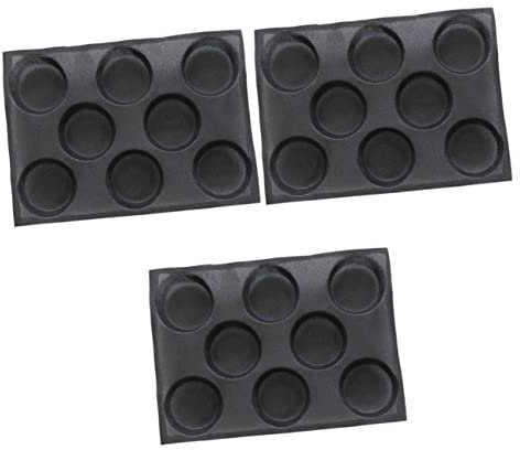 TOPBATHY 3 Stk Brotbackform aus Silikon antihaft backblech wiederverwendbare grillschalen Silikonformen für Schokolade Backformen Brownies Hamburgerbrötchen handwerkliche Form Perlmutt Keks