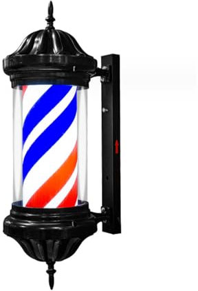 XNYXLPP Luz de Poste de Peluquero, Letrero de peluquería, 70 cm/27 '' Poste de Peluquero Luz LED Retro Peluquería Letrero Abierto Peluquería Tiras LED giratorias Ahorre energía (C)