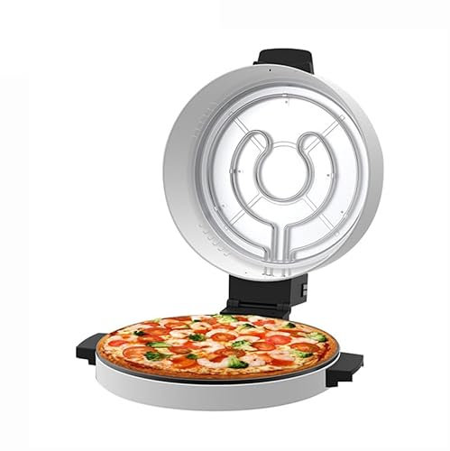 WuDLi Electric Pizza Maker, Non-Stick Pizza Maker Machine, 2000W Electric Double-Sided Nonstick Boiler Pizza Maker, 12-Inch / 30cm, Indoor Portable Pizza Oven, for Steak Machine Bread Baking