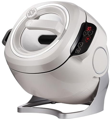Macchina per Cucinare Completamente Automatica, Cuocipasto Elettrico Multifunzionale, Macchina per Friggere in Padella Antiaderente, Robot per Friggere in Padella Automatico A 360°
