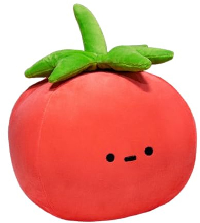Obst Stofftier niedliches Tier weiche Frucht Plüsch Obst niedliches Spielzeug kreatives Plüschkissen gefülltes Plüschkissen Stoff Plüschkissen Spielzeug Junge und Mädchen Geschenk (12-16 cm,Tomate)