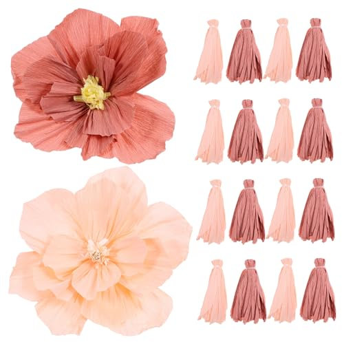 DIYEAH 20stücke Papierblumen Dekoration Für Wand Party Große Papierblumen Blumendekoration Basteln Wandblumen Mit Simulation Blumen Für Hochzeit Geburtstag
