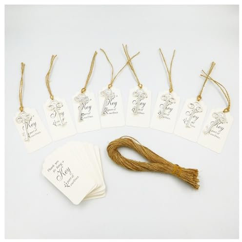 Hrlace Abrebotellas de llaves para regalos para bodas vintage llaveros rústicos abrebotellas con tarjetas y cuerdas para invitados boda accesorios de fiesta plata 30 unidades