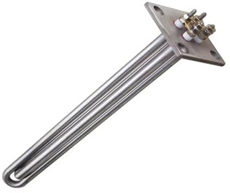 RAGOPILEN Heating Element, Immersion Tubular Heater SUS304 195-250mm 8mm 24-48v 600-1500w 63.5x63.5mm Flange(240v 1000w L240mm)