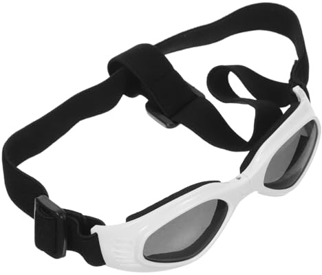 Supvox Sonnenbrille Für Kleine Hunderassen Faltbare Hundebrille Mit Verstellbarem Riemen wasserdichte Uv-schutzbrille Für Kleine Bis Mittelgroße Hunde