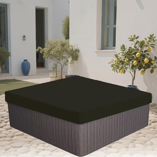 DLLDLGG Protector De Cubierta para Jacuzzi Cuadrado Impermeable para Exteriores, Tela Oxford 210D Resistente, Reemplazo De Cubierta De SPA Extragrande Y Duradero para Todo Tipo De Clima
