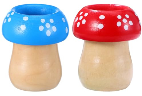 SOIMISS 2 Pcs Kids Kaleidoscope Mushroom Toy Compact 2X2X2In Funny Rotating Playthings for Children Party Favors Educational