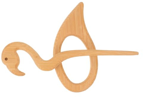Uonlytech Broche en Bois Marron pour Décorer Chapeaux et Paquet Quotidien pour Vêtements de Femme Design Délicat et Unique, Épingle à Foulard