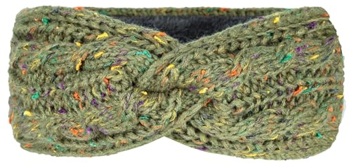 WANYI Bandeau Cheveux Femme Hiver Chaud Bandeau Cache Oreille Tricot Élasticité Bandeaux Mode Headband avec épais Doublure pour Femme Ski, Randonnée