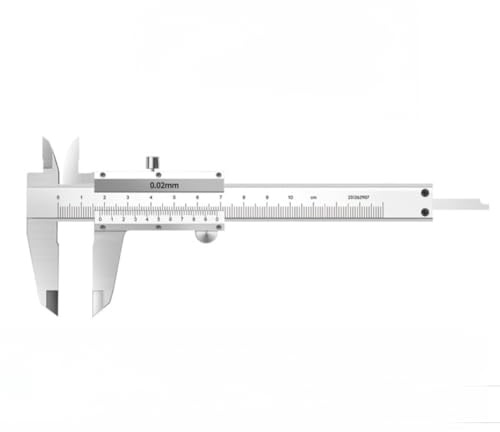 Gettimore Mini calibrador de metal Vernier de 0 a 100 mm con resolución de 0,02 mm, pequeño medidor digital de precisión para medición de diámetro interior exterior y profundidad