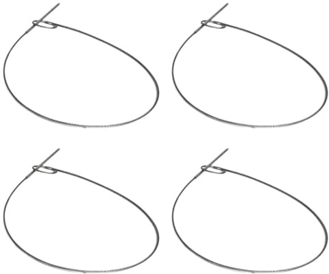 OSALADI Brochetas para Barbacoa de Acero Inoxidable 28,5 Cm, Pack 4 Unidades Reutilizables, Flexibles y Plegables, Ideales para Asar Pollo, Carne y Aperitivos en Parrilla y Camping