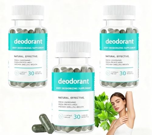 Desodorante Corporal, Desodorante Para Todo El Cuerpo, Control Integral del Olor para Mujeres y Hombres, Cápsulas de Frescura Duradera (90 Unidades)