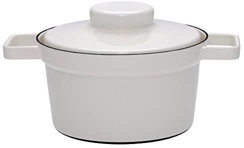 Riess, 2104-211, Topf mit Deckel Ø 20cm, AP GREY, Emaille, Vol. (rec.): 1,8 Liter, Made in Österreich, LBH: 28,6x20,6x14,8cm, 2,058kg, Induktionskocher kompatibel, Gasherd geeignet, Ofenfest