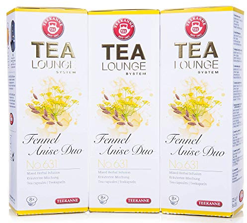 Teekanne Tealounge Kapseln - Fennel Anise Duo No. 631 Käutertee (3x8 Kapseln)