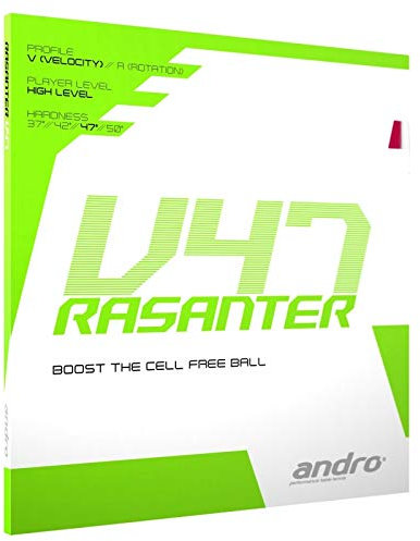ANDRO Belag Rasanter V 47 Farbe 2,0 mm, schwarz, Größe 2,0 mm, schwarz