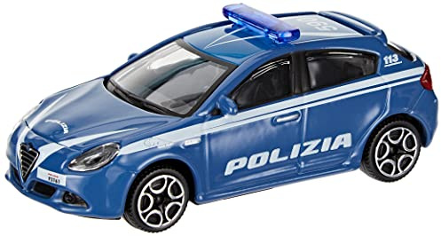 Bburago – Polizeiauto – Realistisches Modellauto im Maßstab 1:43 (zufällige Auswahl aus den verfügbaren Modellen), offizielle Polizeilizenz, empfohlenes Alter 3+ Jahre
